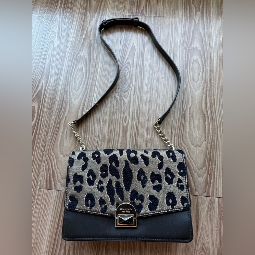 Kate Spade Leopard Print Shoulder Bag - Like New